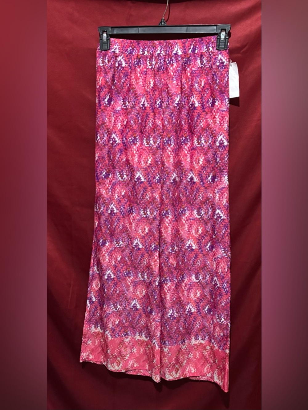 Women’s Pink Patterned Palazzo Pants